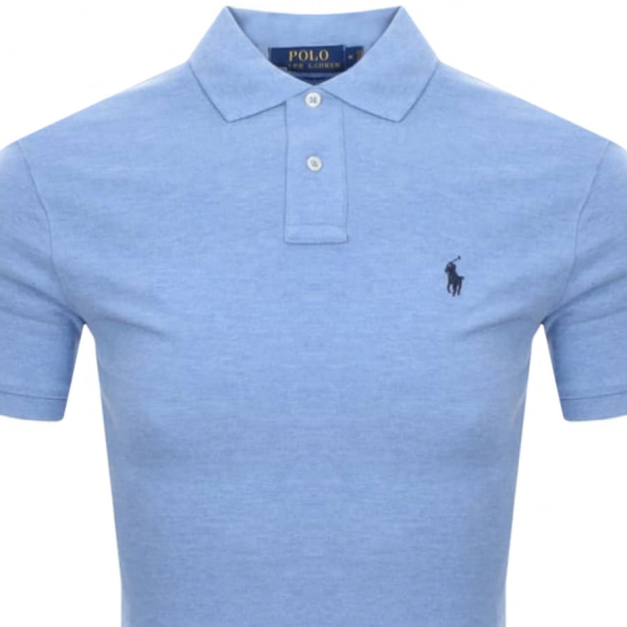 Alternative Image for ProductRalph Lauren Slim Fit Polo T Shirt Blue2